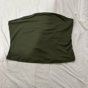 Green Strapless Tube Top